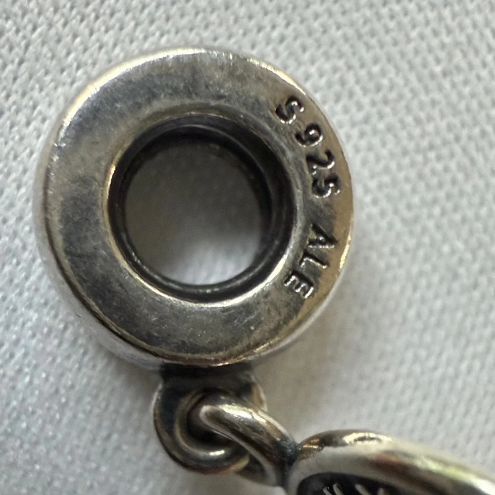 Pandora Silver Lucky Double Sided Design 🍀 Penny Charm​​​ - Picture 3 of 6